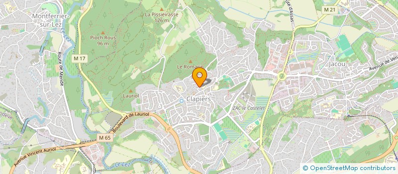 localisation de l'entreprise OCCITANIA  CLAPIERS
