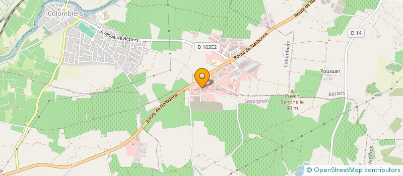 localisation de l'entreprise OCCITANIE AUTOS OCCASION à COLOMBIERS