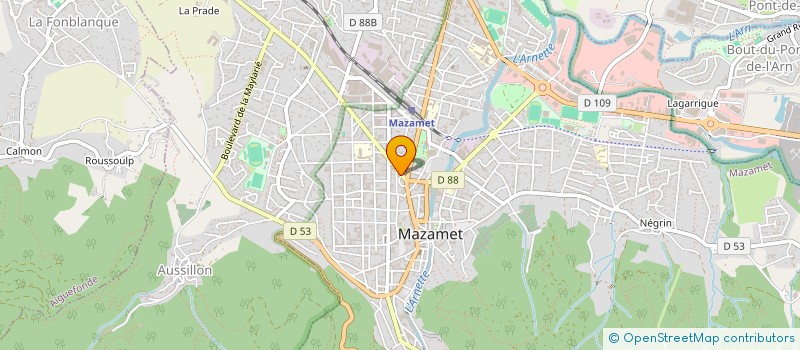 localisation de l'entreprise OCCITANIE CLAIR DE LUNE  MAZAMET