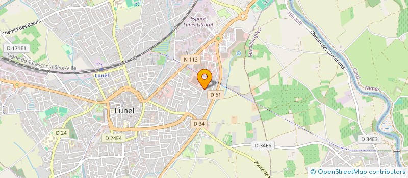 localisation de l'entreprise OCCITANIE CONSTRUCTION NEGOCE à LUNEL
