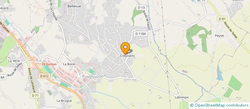 localisation de l'entreprise OCCITANIE COURTAGE  PUYGOUZON