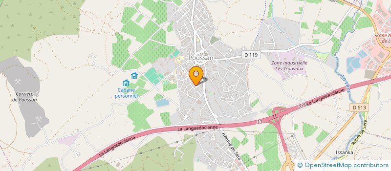 localisation de l'entreprise OCCITANIE DEVELOPPEMENT  POUSSAN