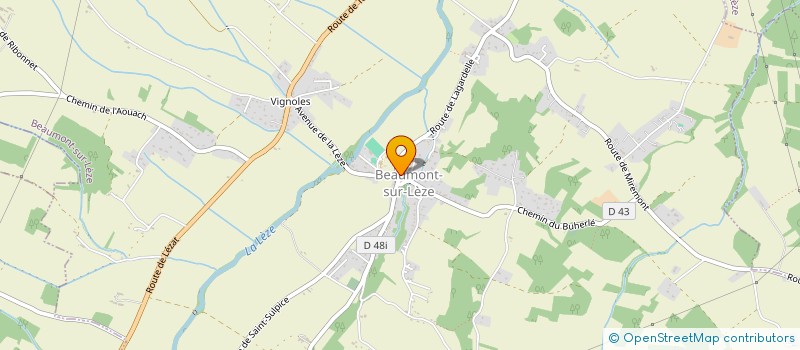 localisation de l'entreprise OCCITANIE INVESTISSEMENT  BEAUMONT-SUR-LEZE