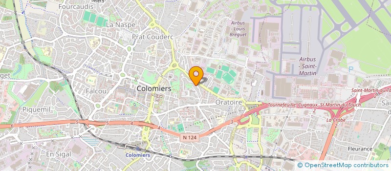 localisation de l'entreprise OCCITANIE INVESTISSEMENTS à COLOMIERS