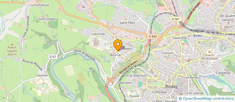 localisation de l'entreprise OCCITANIE LOTISSEMENTS à RODEZ