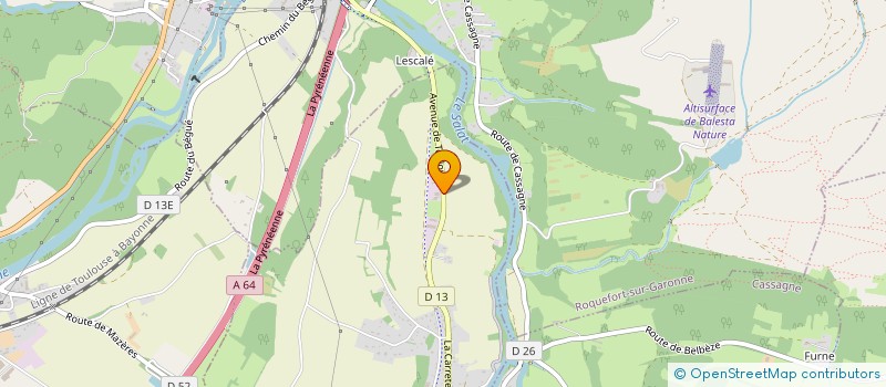 localisation de l'entreprise OCCITANIE NETTOYAGE INDUSTRIEL SERVICE  MAZERES-SUR-SALAT