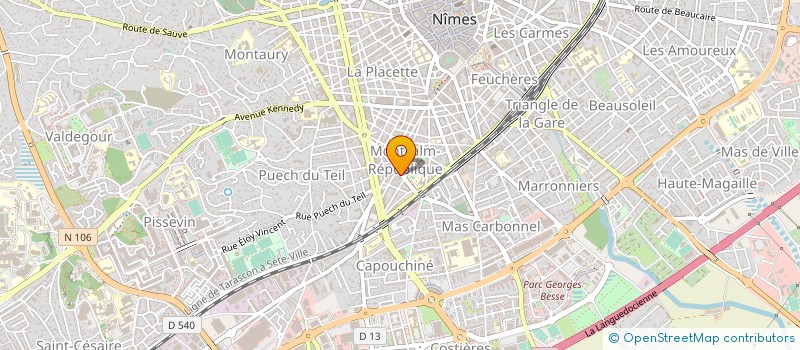 localisation de l'entreprise OCCITANIE SERVICE  NIMES