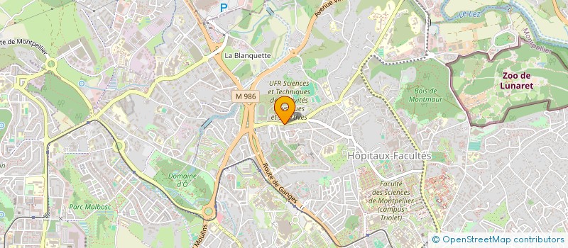 localisation de l'entreprise OCCITANIE TRASNPORT ET SERVICES 34 à MONTPELLIER