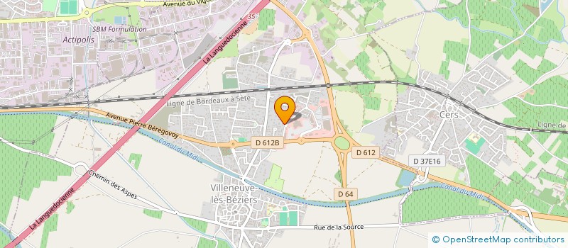 localisation de l'entreprise OCCITANIE UTILITAIRES à VILLENEUVE-LES-BEZIERS