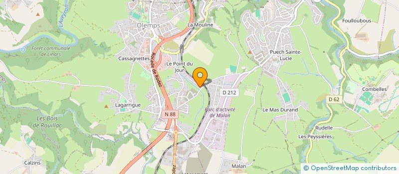 localisation de l'entreprise OCCITRANSPORTS à OLEMPS