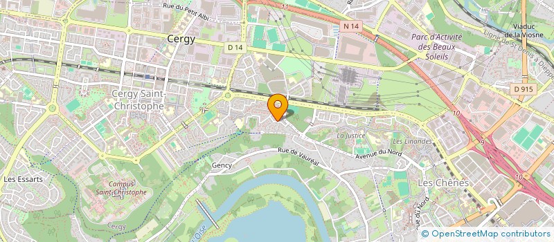 localisation de l'entreprise OCCLC à CERGY