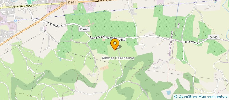 localisation de l'entreprise OCCNIGHT à ALLEZ-ET-CAZENEUVE