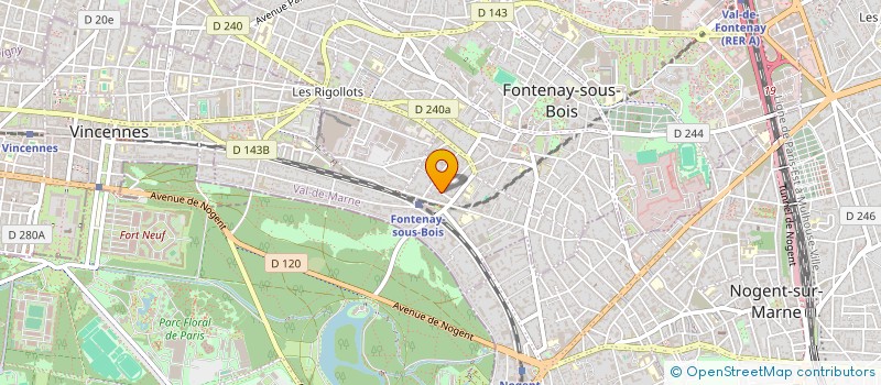 localisation de l'entreprise OCCURSUS à FONTENAY-SOUS-BOIS