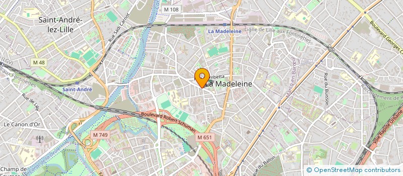 localisation de l'entreprise OCCURSUS à LA MADELEINE