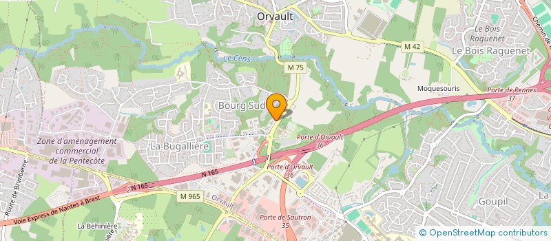 localisation de l'entreprise OCD à ORVAULT