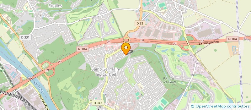 localisation de l'entreprise OCD DIFFUSION  SAINT-GERMAIN-LES-CORBEIL