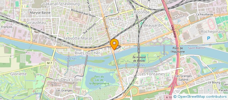 localisation de l'entreprise OCD IMMOBILIER à TOURS
