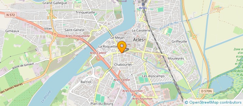 localisation de l'entreprise OCDISTRIB à ARLES