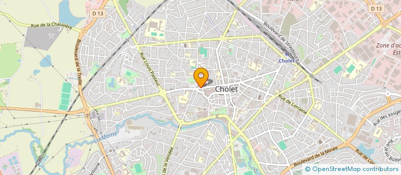 localisation de l'entreprise OCE@INFORMATIQUE à CHOLET