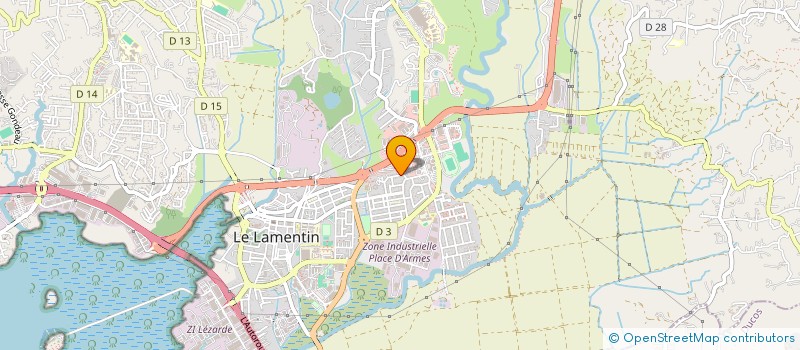 localisation de l'entreprise OCEA CONSTRUCTION  LE LAMENTIN