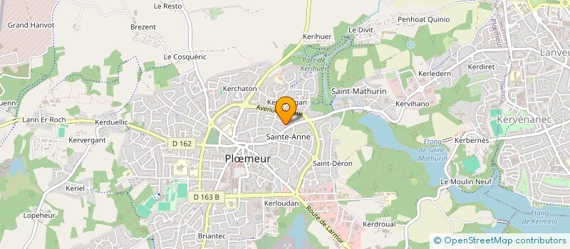 localisation de l'entreprise OCEA DESIGN à LE FAOUET