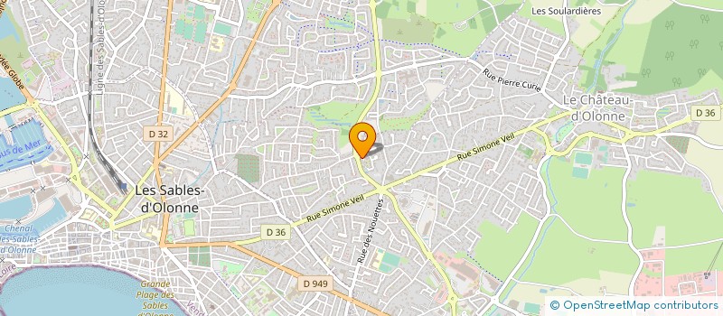 localisation de l'entreprise OCEA-LOCATION à LES SABLES D'OLONNE