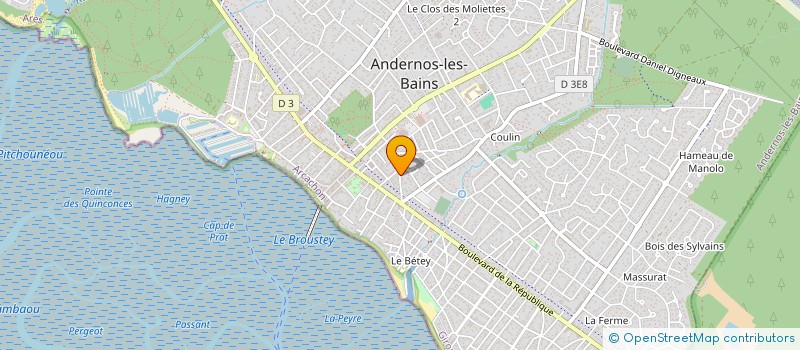 localisation de l'entreprise OCEA-VISION  ANDERNOS-LES-BAINS