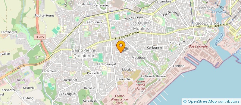 localisation de l'entreprise OCEABREST  BREST