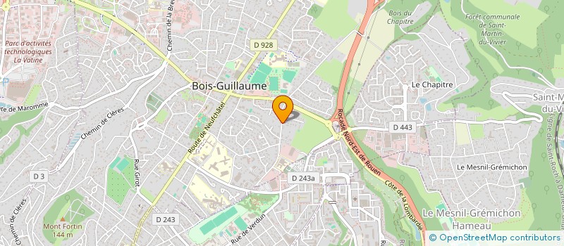 localisation de l'entreprise OCEADE INGENIERIE  BOIS-GUILLAUME