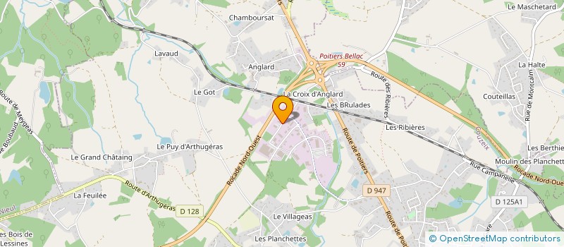 localisation de l'entreprise OCEALIM-COUZEIX à COUZEIX