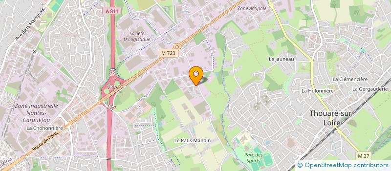 localisation de l'entreprise OCEALINK à NANTES