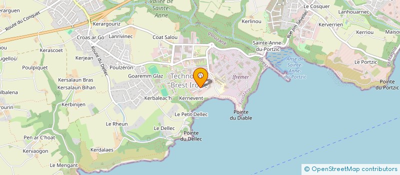 localisation de l'entreprise OCEALYS à PLOUZANE