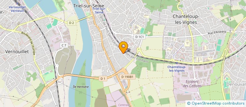 localisation de l'entreprise OCEAMBRINE à TRIEL-SUR-SEINE