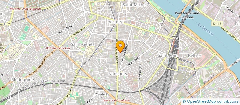 localisation de l'entreprise OCEAN à BORDEAUX