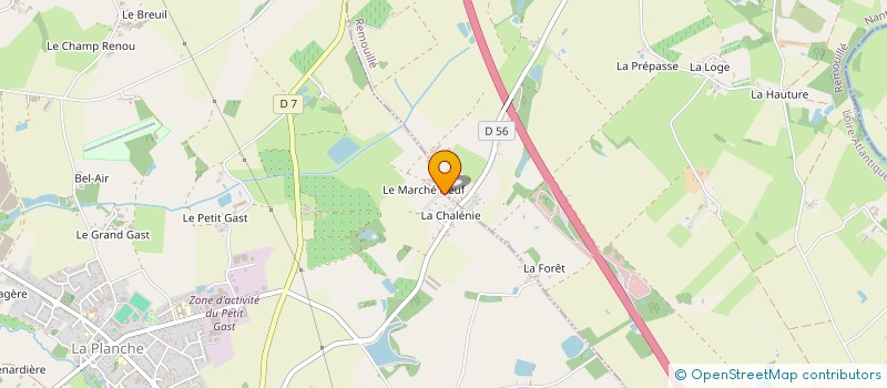 localisation de l'entreprise OCEAN  LA PLANCHE