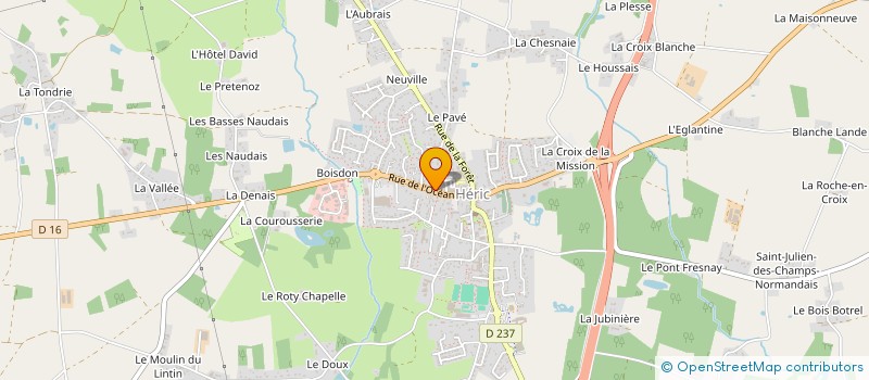 localisation de l'entreprise OCEAN  HERIC