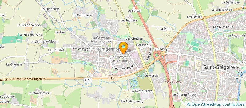 localisation de l'entreprise OCEAN  MONTGERMONT