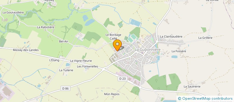 localisation de l'entreprise OCEAN'ATTITUDE à MONTAIGU-VENDEE
