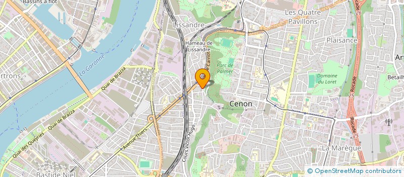 localisation de l'entreprise OCEAN BATIMENT à CENON