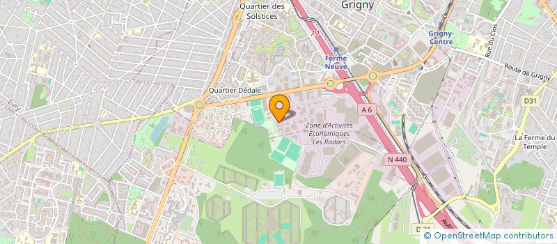 localisation de l'entreprise OCEAN BATIMENT CONSTRUCTION  GRIGNY