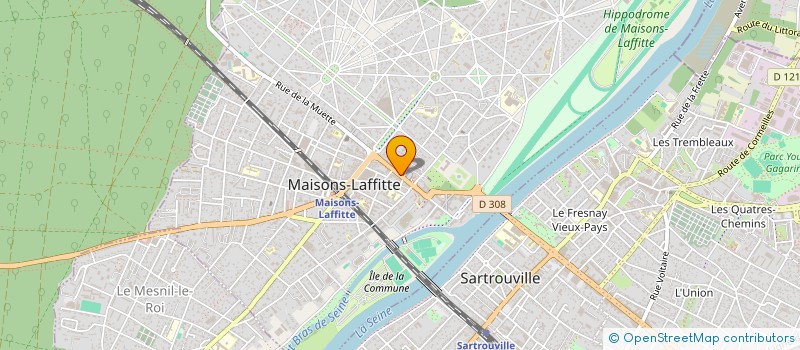 localisation de l'entreprise OCEAN'BEAUTE  MAISONS-LAFFITTE