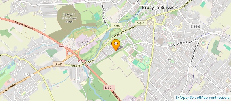 localisation de l'entreprise OCEAN CERF VOLANT  BRUAY-LA-BUISSIERE