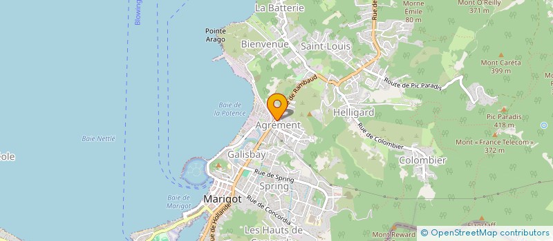 localisation de l'entreprise OCEAN CITY  SAINT MARTIN