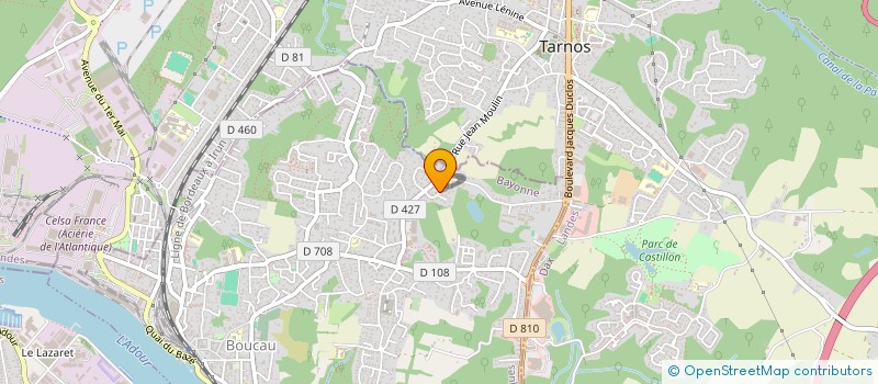 localisation de l'entreprise OCEAN CONCEPT  BOUCAU