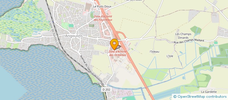 localisation de l'entreprise OCEAN DISTRIBUTION à ANGOULINS
