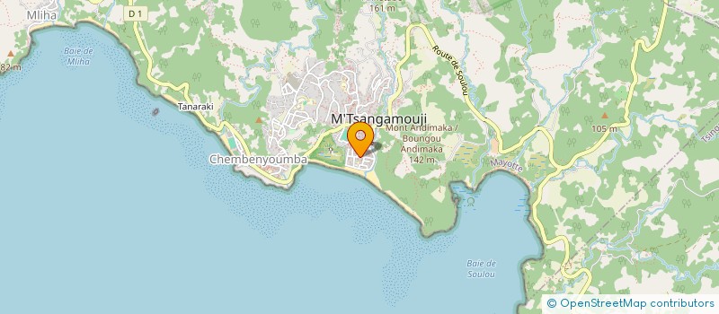 localisation de l'entreprise OCEAN DOUKA à M'TSANGAMOUJI