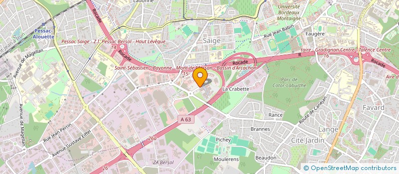 localisation de l'entreprise OCEAN DX à PESSAC
