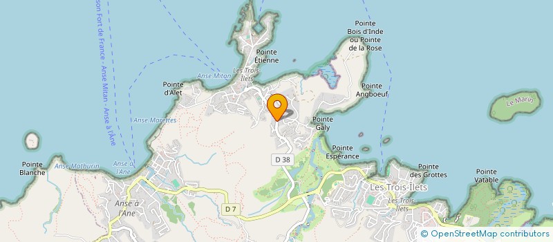 localisation de l'entreprise OCEAN EXPERIENCES à LES TROIS-ILETS