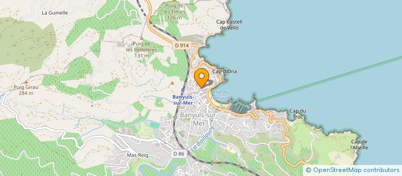 localisation de l'entreprise OCEAN'IC SCIC SA à BANYULS-SUR-MER
