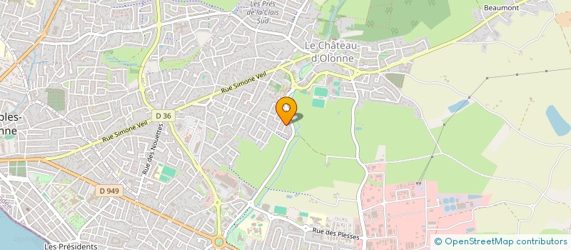 localisation de l'entreprise OCEAN IMMOBILIER à LES SABLES D'OLONNE